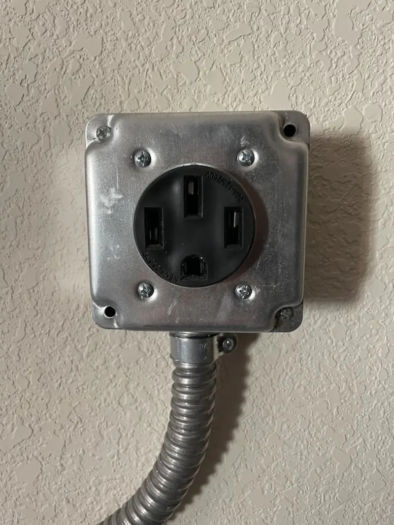 NEMA 14-50 outlet installed for Electrical Panel Upgrade in Stuart